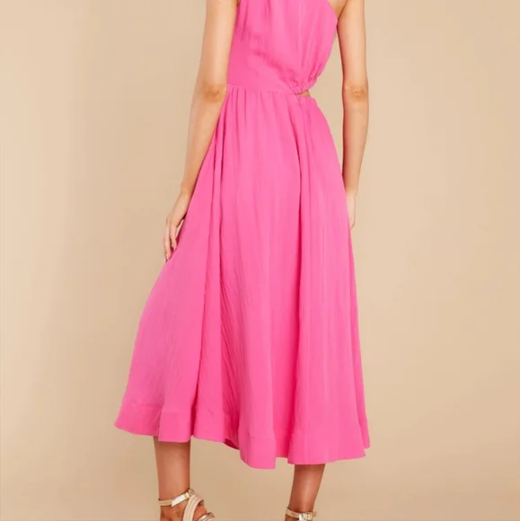 Strike First Hot Pink Midi Dress - Picture 8 of 12